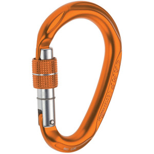 Moschettone Camp HMS Compact Lock arancio ghiera vite