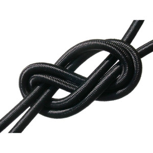 Elastico per pelli di Foca di alta qualita diametro 4 mm Nero